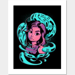 Girl with Spirits Posters and Art